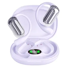 【新品】 【2025改良型】SLuB イヤホン Bluetooth5.4 完全ワイヤレスイヤホン オープンイヤー型 空気伝導イヤホン 耳掛けヘッドセット Hi-Fi音質 音漏れを抑え LEDディスプレイ 片耳/両耳 防水防滴 マイク内蔵 自動ペアリング 小 0