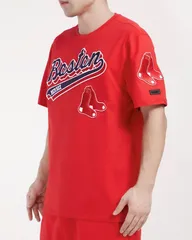 プロスタンダード メンズ トップス Tシャツ ジャージー Pro Standard Mens Boston Red Sox Red Scriptail Single Jersey TShirt レッド