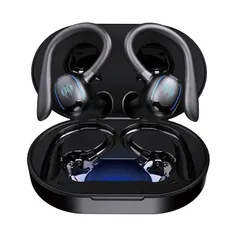 【新品】 SLuB Bluetooth ヘッドセット Bluetooth 5.3 イヤホン ワイヤレスヘッドセット 左右分離型 両耳 片耳 耳掛け式 防水防滴 ステレオサウンド ノイズキャンセリング マイク内蔵 ハンズフリー通話 自動ペアリング 500mA 1