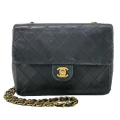CHANEL(シャネル) ショルダーバッグ ミニマトラッセ A01163 黒 チェーンショルダー/ゴールド金具 ラムスキン