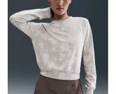 ナイキ ウィメンズ クルーネック フレンチテリー プリント スウェットシャツ 80(S) サイズ 新品