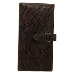 HERMES(エルメス) 長財布 ベアンスフレ ダークブラウン