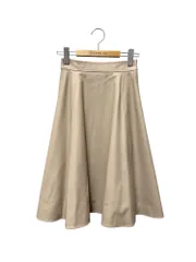 フォクシーニューヨーク collection 39223 スカート 38 ベージュ フェイクレザー フレアー ITRZGPKSI78U