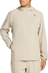 DSG メンズ トップス シャツ パーカー DSG Mens Woven Run Hoodie Cobblestone