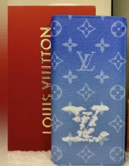 正規品 Louis Vuitton ルイヴィトン 限定モデル ブルー モノグラム 限定モデル 長財布
