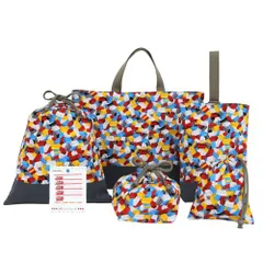 KIYOHARA 男の子 レッスンバッグ・上履き入れ・体操着袋・お弁当袋・コップ袋 セット★m bb3afcf9