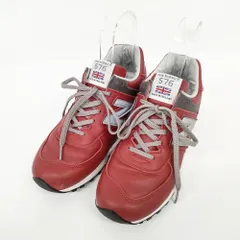 NEW BALANCE Ｍ576RED イングランド製 レザー US7 スニーカー レッド メンズ ニューバランス【中古】6-0202G◎