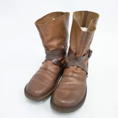 trippen fold closed boots クロスベルト レザー ブーツ ブラウン メンズ トリッペン【中古】6-0202T◎のサムネイル