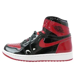 NIKE AIR JORDAN ナイキ ジョーダン 555088-063 Air Jordan 1 High OG Patent Bred エア ジョーダン 1 ハイ パテント ブレッド スニーカー ブラック系 レッド系 26.5cm【極上美品】【中古】