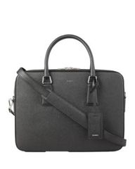 산드로 남성 가방 비즈니스계 다운 가죽 Sandro Downtown Large Saffiano Leather Briefcase Black 블랙