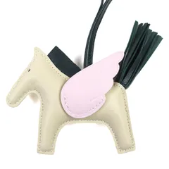 未使用品△HERMES エルメス ロデオチャーム ペガサスPM アニョーミロ クレ/モーヴペール/ヴェールシプレ バッグチャーム U刻印 箱付き フランス製 レディース