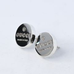 GUCCI グッチ ピアス ブラック オニキス Gマーク - メルカリ