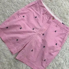 POLO RALPH LAUREN ショートパンツ ピンク 34 ドクロ柄 オシャレ