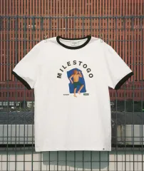 新品 M) COVERNAT サンベイディング リンガーTシャツ 白