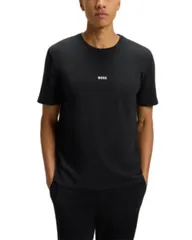 ヒューゴボス メンズ アウター パーカー・スウェット Tシャツ ロゴ Hugo Boss Logo Pajama Tee Black ブラック