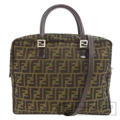 FENDI フェンディ ズッカ柄 2WAY ハンドバッグ キャンバス レディース [中古]