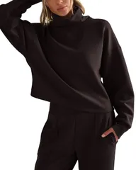 ローヌ レディース アウター パーカー・スウェット モックネック シャツ Rhone Dreamglow Mock Neck Sweatshirt Dark Espresso