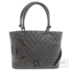 CHANEL シャネル カンボンライン シルバー金具 トートバッグ カーフ レディース [中古]