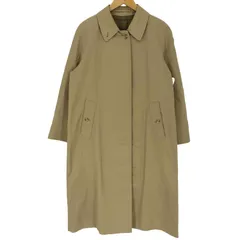 バーバリーズ BURBERRYS 80-90S 英国製 裏地ノバチェック柄 比翼 ステンカラーコート バルカマーンコート レディース 表記無 