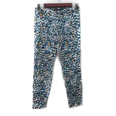 ザラ ベーシック ZARA BASIC スキニーパンツ 総柄 マルチカラー /YI