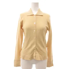 マーガレットハウエル MARGARET HOWELL 襟付きカーディガン ニット ウール 2 クリーム色 /YJ ■YHS9