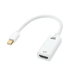 ミニディスプレイポート→HMDI 変換ケーブル 1080P mini-Displayport ミニDPからHDMIへ変換 ケーブル 24cm C2MDPMHDF2 (ミニDP(オス)-HDMI(メス))