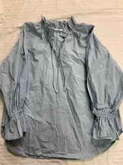 レディース　SLY フリルシャツ　シャツ　ブルー