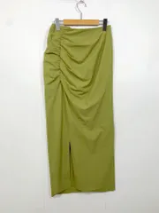 FRAY I.D フレイアイディー タック スリットデザイン ギャザーディテールロング スカート size1/オリーブ ■■ レディース