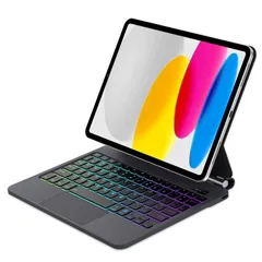 マジックキーボード iPad 第11世代 A16 iPad 第10世代キーボード10.9インチ Magic Keyboard タッチパネル搭載 マルチタッチ フローティングデザイン バックライト 衝撃保護 自動スリープ/ウェイク機能付き Type-C ...