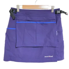 美品 montbell モンベル フィールド ラップエプロン ショート スカート 1132105 サイズL パープル レディース 古着 中古 USED