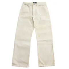 良品 Polo by Ralph Lauren ポロ バイ ラルフローレン コーデュロイ テーパード パンツ スラックス W32 アイボリー ホワイト メンズ 古着 中古 USED
