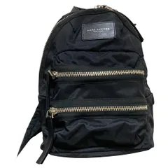 良品 MARC JACOBS マークジェイコブス ナイロン バックパック リュック ブラック レディース 古着 中古 USED