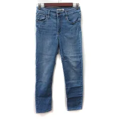 リーバイス Levi's スキニーパンツ デニム ジーンズ ダメージ加工 27 紺 ネイビー /YI