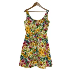 美品 RALPH LAUREN ラルフローレン フラワープリントワンピース サイズ9 マルチカラー レディース 古着 中古 USED