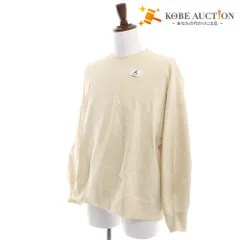 ■ ナイキ スウェット Tシャツ トップス 長袖 丸首 無地 ワンポイント メンズ XL アイボリー