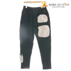 ■ ナイキ スウェットパンツ ボトムス 長ズボン ファスナーポケット 紐 メンズ M ブラック