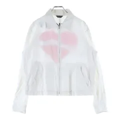COMME des GARCONS HOMME PLUS (コムデギャルソンオムプリュス) 04SS AD2003 カーブ期 プリントデザイン ジップアップ ジャケット ホワイト PM-B017のサムネイル