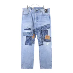 Levi's premium (リーバイスプレミアム) 501 ORIGINAL オリジナル パッチワークデザイン ボタンフライ デニムパンツ インディゴ PC9-0050I-3556