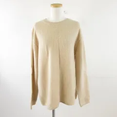 無印良品 良品計画 カシミヤニット セーター 長袖 ベージュ L *A553