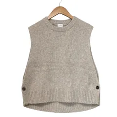 美品 URBAN RESEARCH DOORS アーバンリサーチドアーズ 25AW ウールカシミヤニットベスト DRA7-22W105 M ベージュ レディース 古着 中古 USED