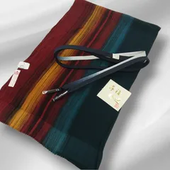 丹後特選　膨れ織　上質　帯揚げ　グラデーション　ブルーグレー　帯締め　着物　◆モダン着物◆　#4