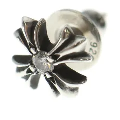 CHROME HEARTS (クロムハーツ) No2 CH PLS DIA CHプラススタッド 1ダイヤ ピアス シルバー