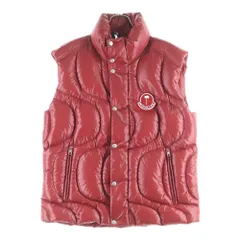 MONCLER (モンクレール) 24AW ×PALM ANGELS GWENYTH パームエンジェルス グウェニス ロゴデザイン ジップアップ ダウンベスト レッド J209L1A00016 M4441のサムネイル
