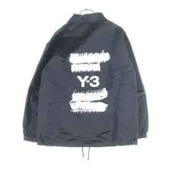 Y-3 (ワイスリー) U GFX COACH JKT バックロゴデザイン コットン混 コーチジャケット ブラック JN4883のサムネイル
