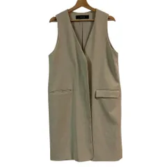 美品 JOURNAL STANDARD ジャーナルスタンダード ロングジレベスト ベージュ レディース 古着 中古 USED