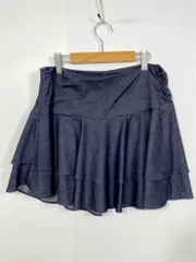 ZARA ザラ 8934/955/400 フリルスコート スカート sizeXL/紺 ■■レディース