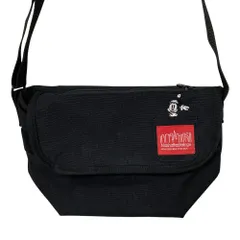 新品同様 Manhattan Portage マンハッタンポーテージ ディズニーコラボ ミニーマウス刺繍 ミニ メッセンジャーバッグ 5654JP ブラック レディース 古着 中古 USED
