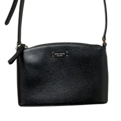 新品同様 Kate Spade ケイトスペード レザーショルダーバッグ ブラック レディース 古着 中古 USED