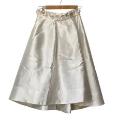 未使用 Chesty チェスティ フラワー コサージュ スカート サイズ1 ホワイト レディース 古着 中古 USED