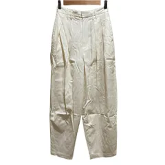 良品 23SS FRAY I.D フレイアイディー ツータックバレルパンツ サイズ1 ホワイト レディース 古着 中古 USED